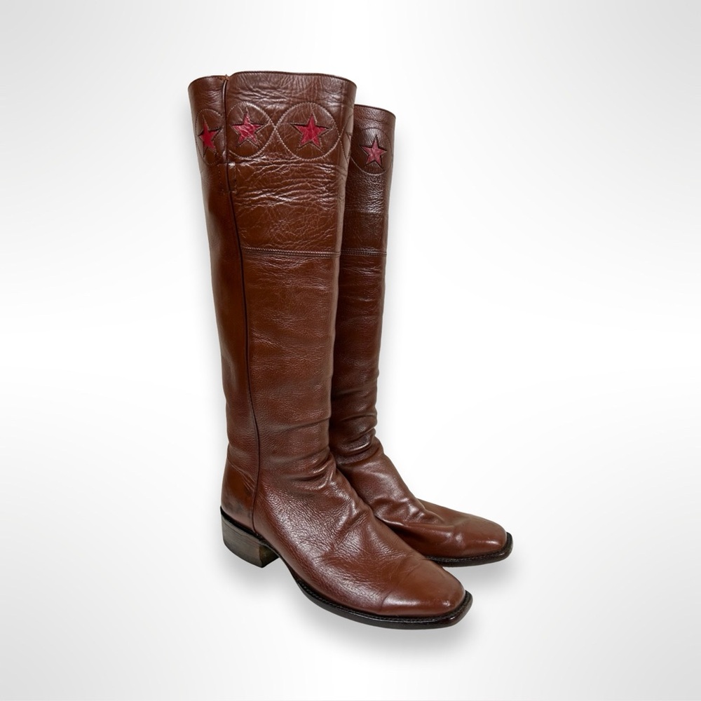 CHAMPION ATTITUDE ( CABOOTS ) vintage 90s 17” tall western campus boots